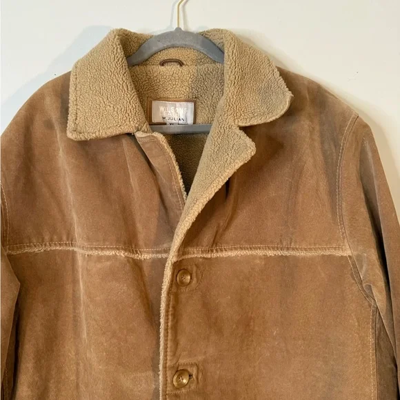 Wilsons Leather Brown Shearling Jacket - Picture 2 of 7